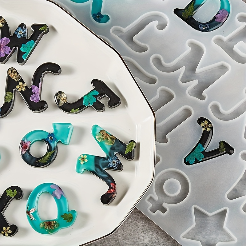 Resin Art Alphabet - 레진 몰드 A 스타일 거울 모양