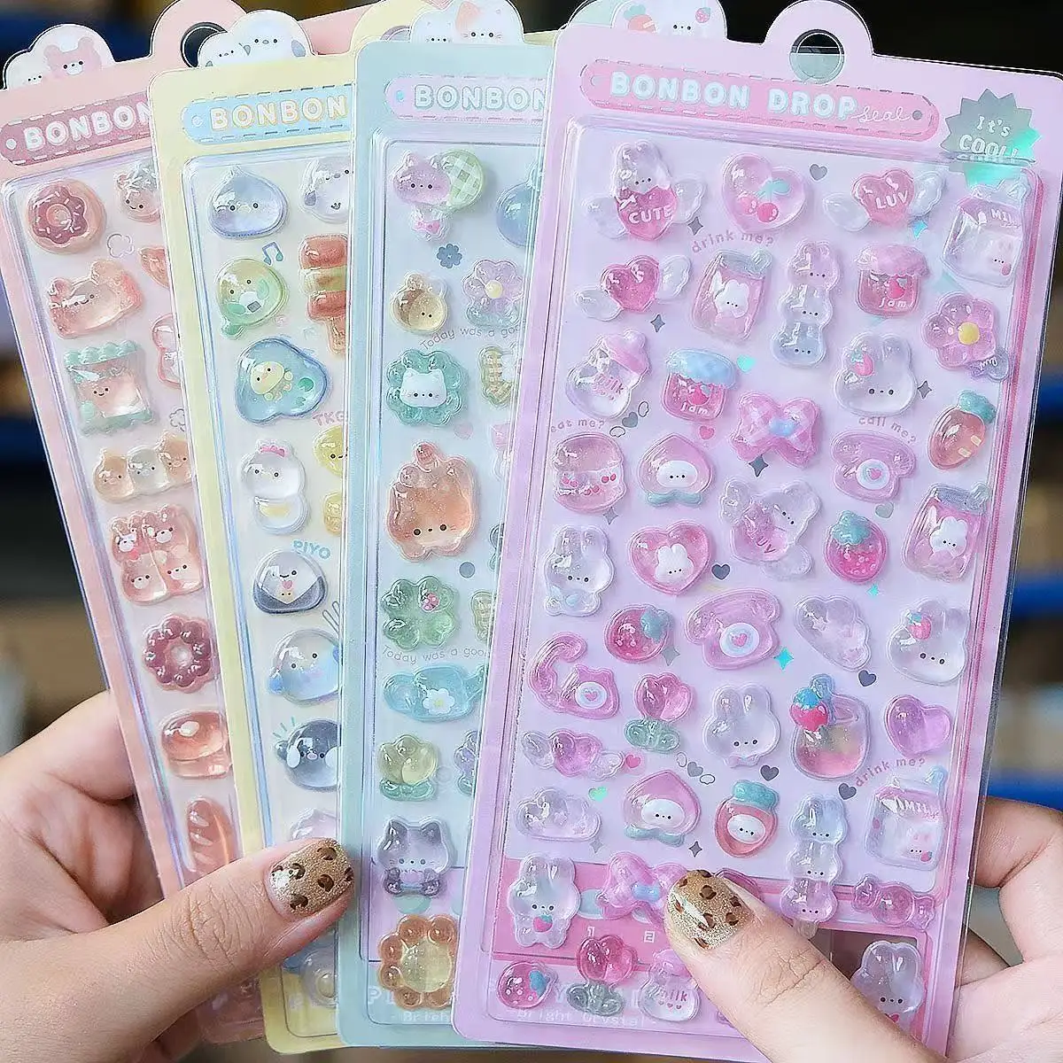 Resin Art Case - =-=2027Kawaii 3D 젤리 수지 스티커 귀여운