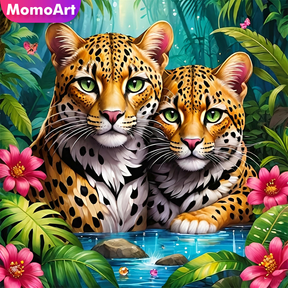 Resin Art Equipment - 모모아트 애니멀 다이아몬드 아트 페인팅 호랑이