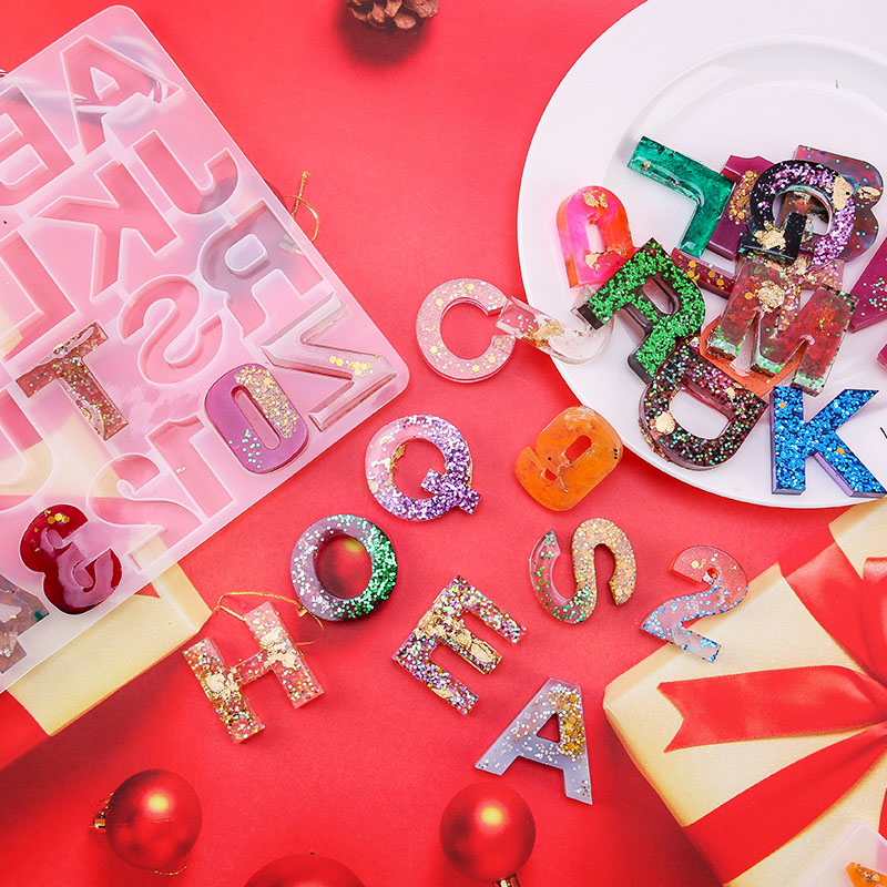 알파벳 에폭시 수지 몰드 키트 장식 뒤로 글자 수지 실 - Resin Art Alphabet 리뷰 및 가격