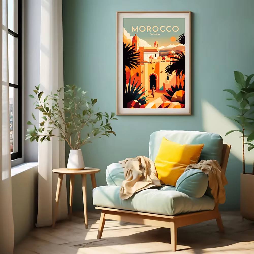 발파라이소 여행 포스터 남아메리카 칠레 도시 벽화 컬러 - Resin Art Wallpaper 리뷰 및 가격