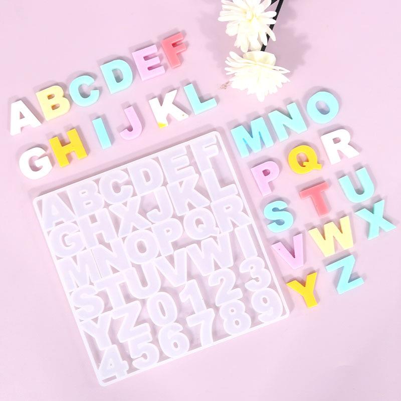 알파벳 에폭시 수지 실리콘 금형, 문자 번호 금형, D - Resin Art Alphabet 리뷰 및 가격