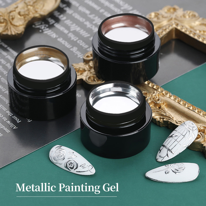 BORN PRETTY 5ml 메탈 젤 네일 폴리시, 실 - Resin Art Rose 리뷰 및 가격