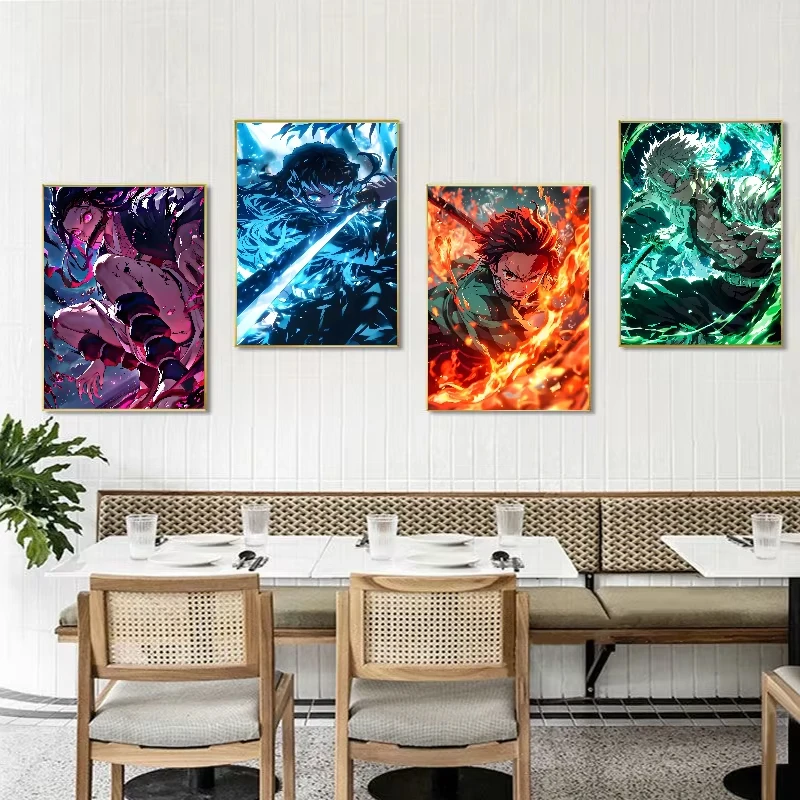 귀멸의 칼날 애니메이션 5D 풀 라운드 드릴 다이아몬드 - Resin Art Wallpaper 리뷰 및 가격