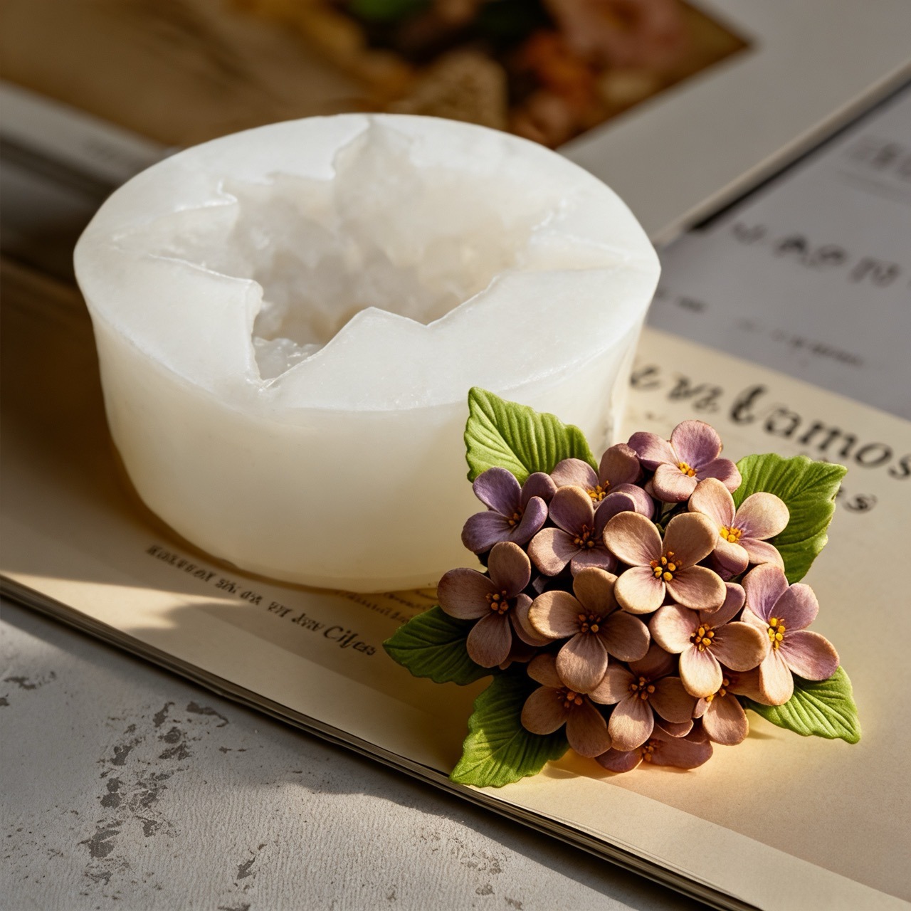 2개 세트의 3D 장미와 라일락 모양 실리콘 몰드로,  - Resin Art Rose 리뷰 및 가격